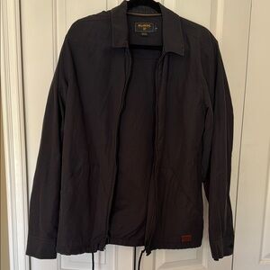 Billabong  surf plus mens  Black Lightweight Shirt Jacket Casual zip Front L